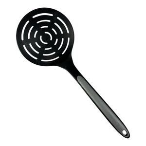 Calphalon Black Gray Skimmer Strainer Slotted Spoon Round Heat Resistant 14"